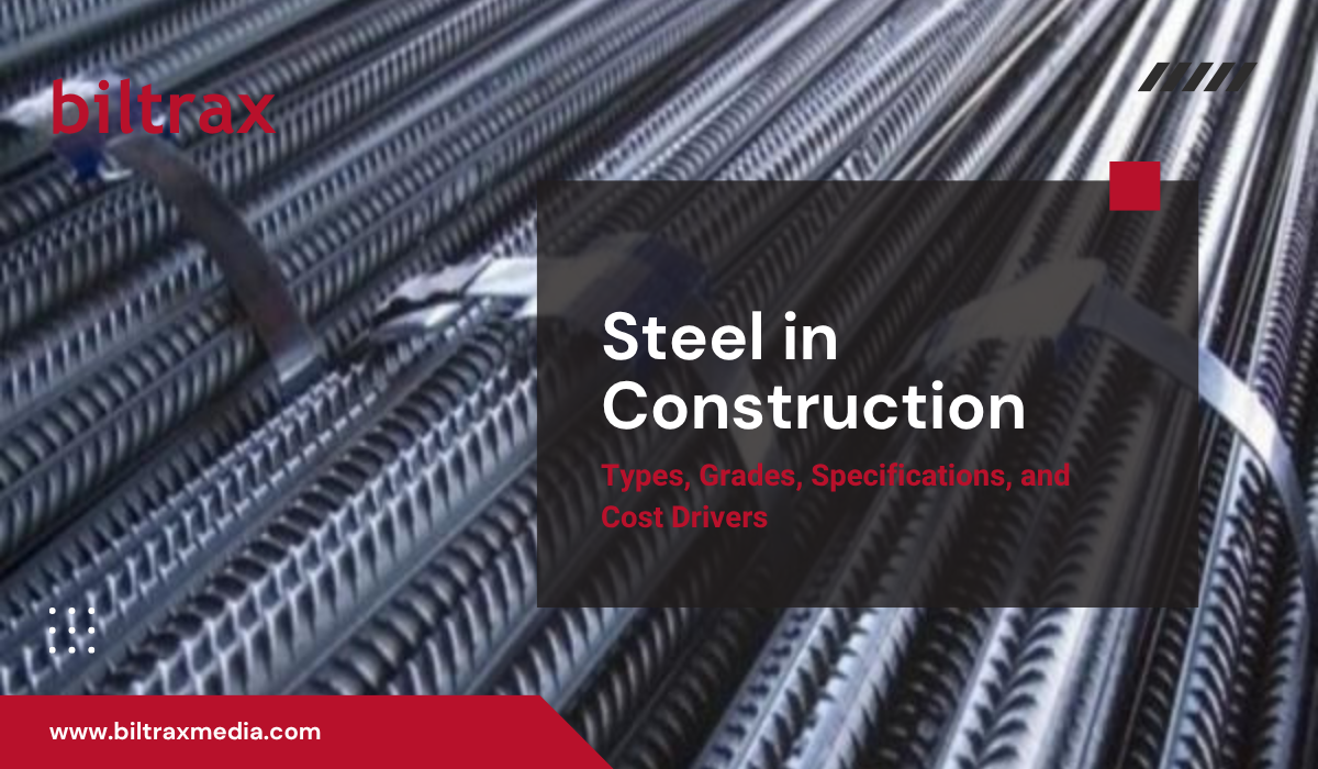 Steel in construction: Types, Grades, Specifications, and Cost Drivers